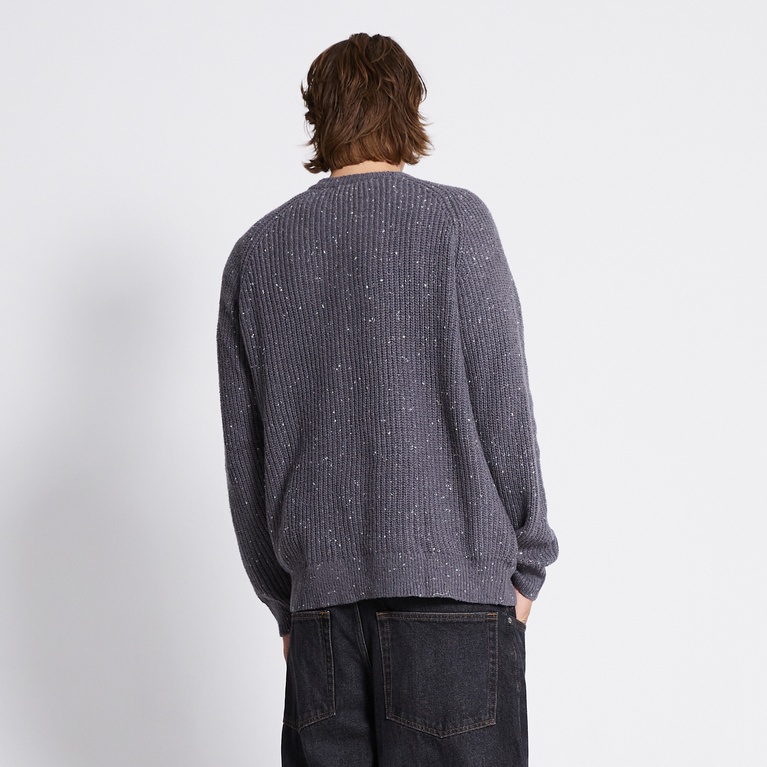 Rib-knit sweater "Rob Twisted 2.0" Grey